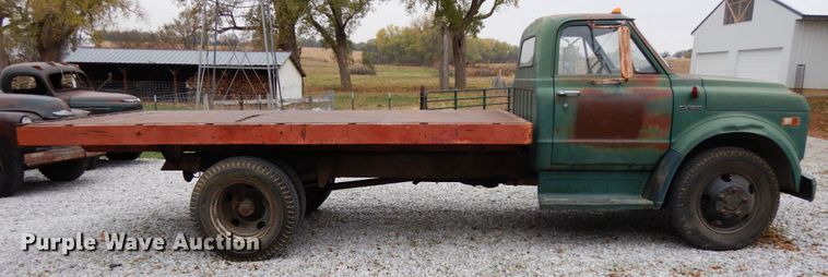 image for item DH6740 1970 Chevrolet C50  dump flatbed truck