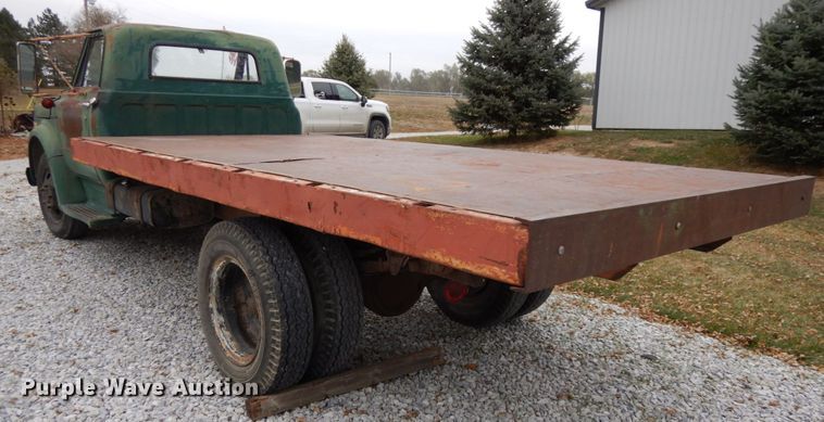 image for item DH6740 1970 Chevrolet C50  dump flatbed truck