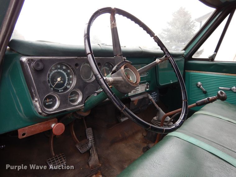 image for item DH6740 1970 Chevrolet C50  dump flatbed truck