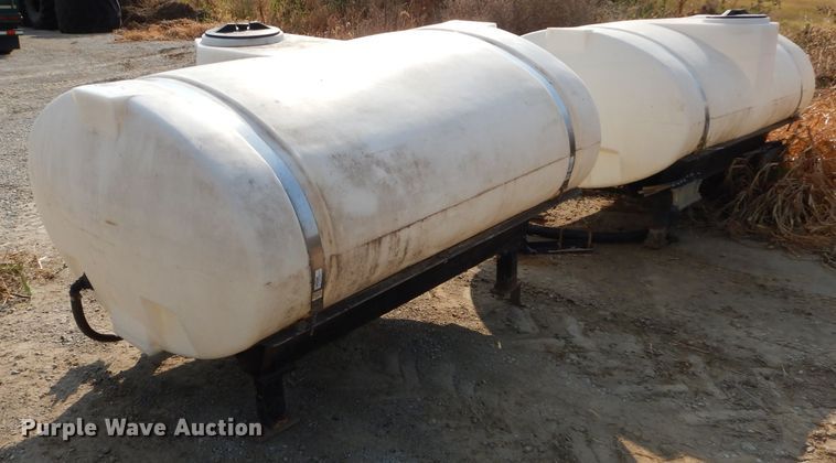 image for item DI8319 (2) 500 gallon poly saddle spray tanks