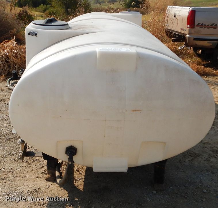 image for item DI8319 (2) 500 gallon poly saddle spray tanks