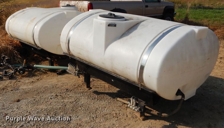 image for item DI8319 (2) 500 gallon poly saddle spray tanks