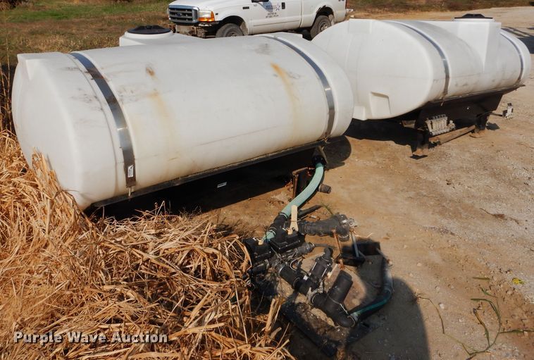 image for item DI8319 (2) 500 gallon poly saddle spray tanks