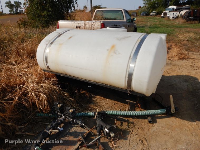 image for item DI8319 (2) 500 gallon poly saddle spray tanks