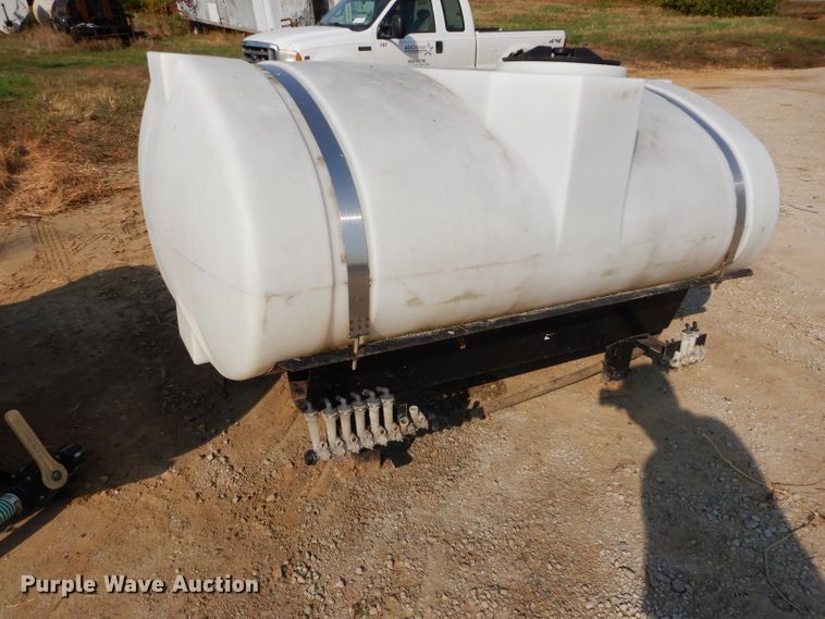 image for item DI8319 (2) 500 gallon poly saddle spray tanks