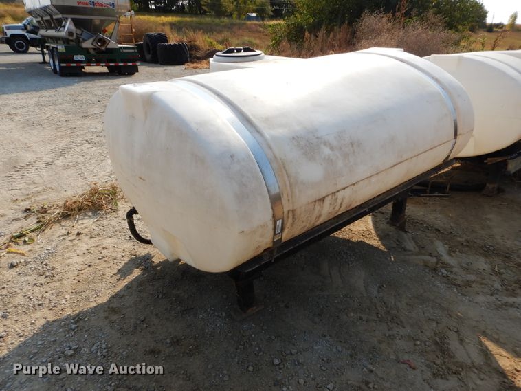 image for item DI8319 (2) 500 gallon poly saddle spray tanks