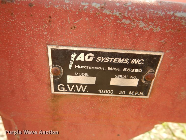image for item DI8327 Ag Systems AG600 spreader