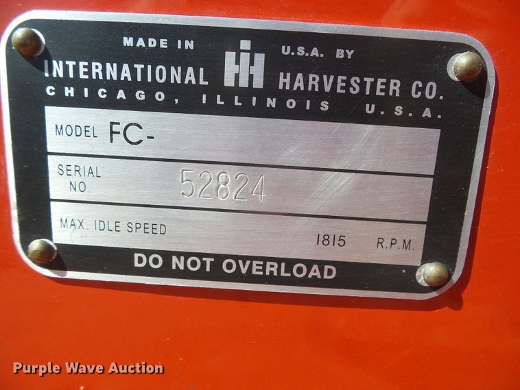 image for item EK9754 1950 International Farmall C  tractor