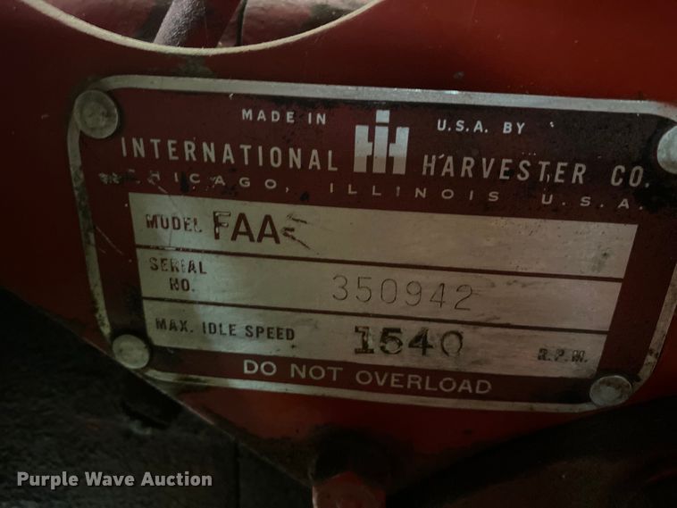 image for item EK9755 1953 International Farmall Super A  tractor