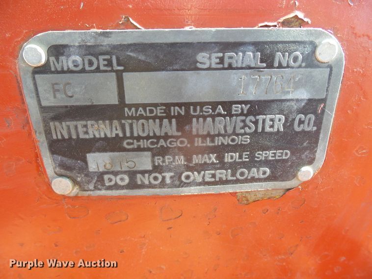 image for item EK9757 1948 International Farmall C  tractor