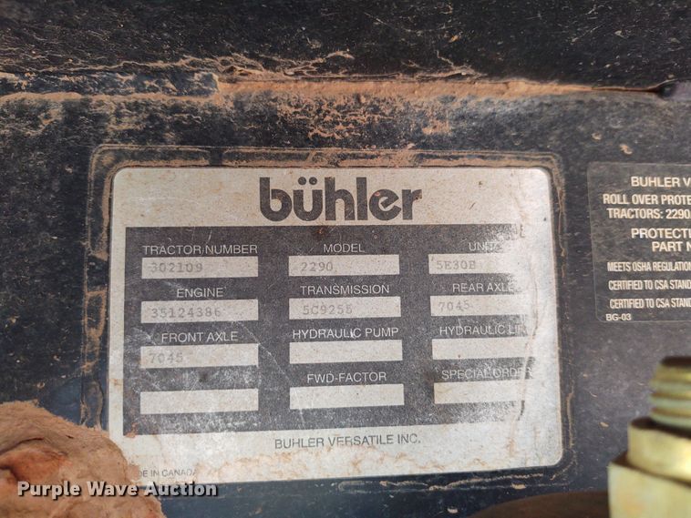 image for item EQ9453 2005 Buhler Versatile 2290  4WD tractor