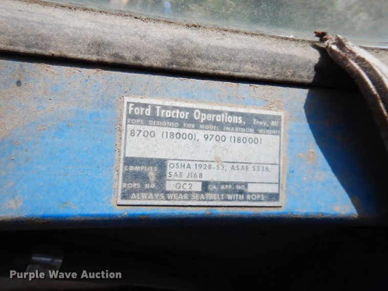 image for item FW9775 Ford 9700  tractor