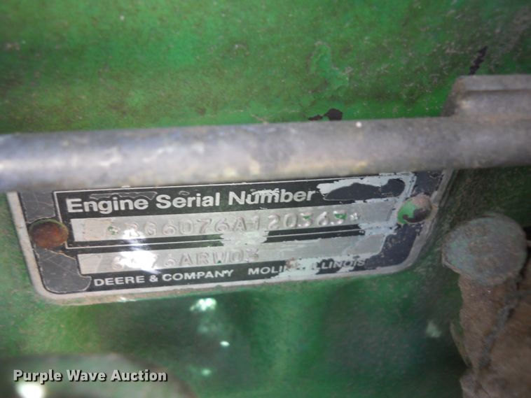 image for item HO9685 1989 John Deere 4955  MFWD tractor