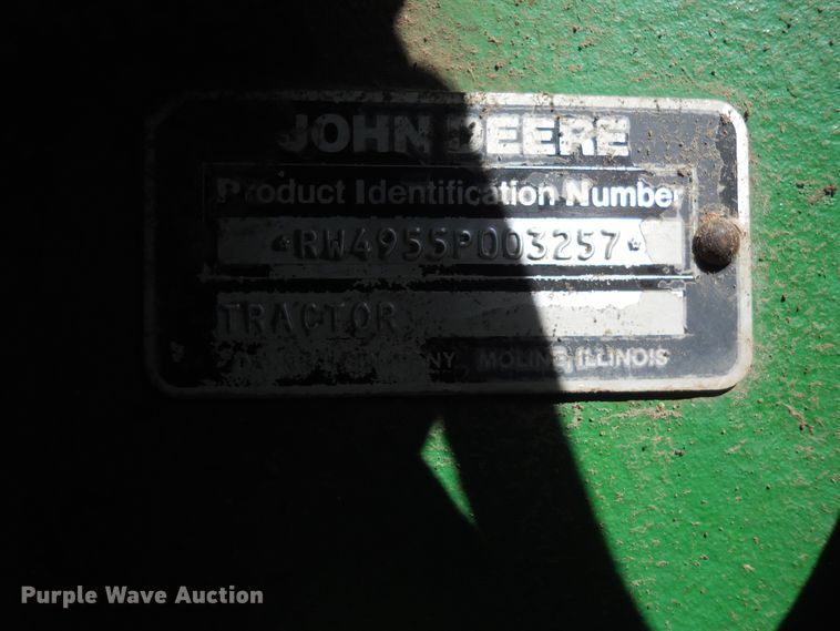 image for item HO9685 1989 John Deere 4955  MFWD tractor