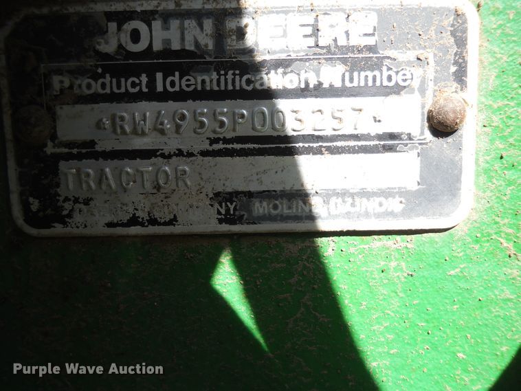 image for item HO9685 1989 John Deere 4955  MFWD tractor