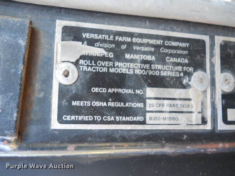 image for item HO9687 1985 Versatile 936  4WD tractor