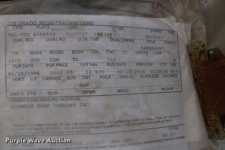 image for item DD5415 1979 STR SEM office trailer