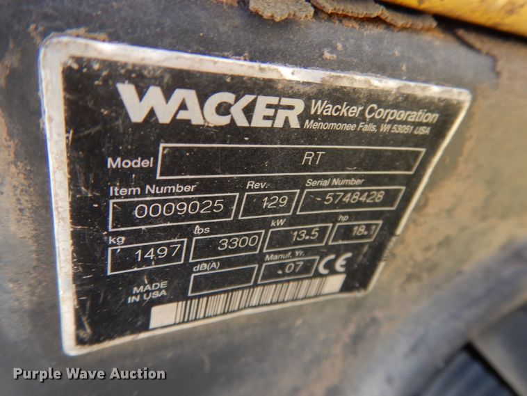 image for item DH3250 (2) Wacker trench compactors