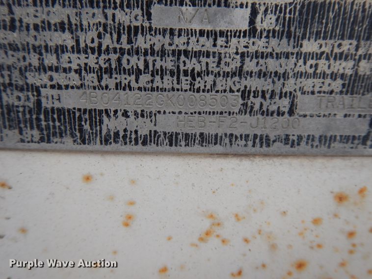 image for item DH3265 1985 Fruehauf HEB-F2-J1200 pneumatic dry bulk trailer