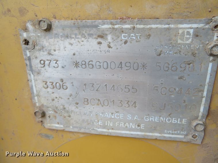 image for item DH3982 1988 Caterpillar 973  track loader