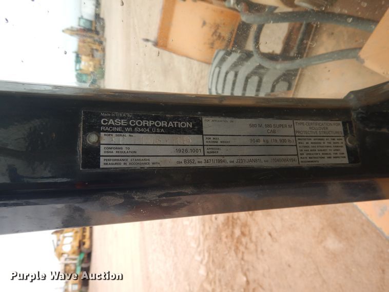 image for item DJ1039 2004 Case 580 Super M  Series 2 backhoe