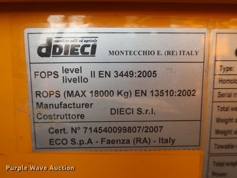 image for item DJ1751 2011 Dieci Hercules 120.10 HLC200  telehandler