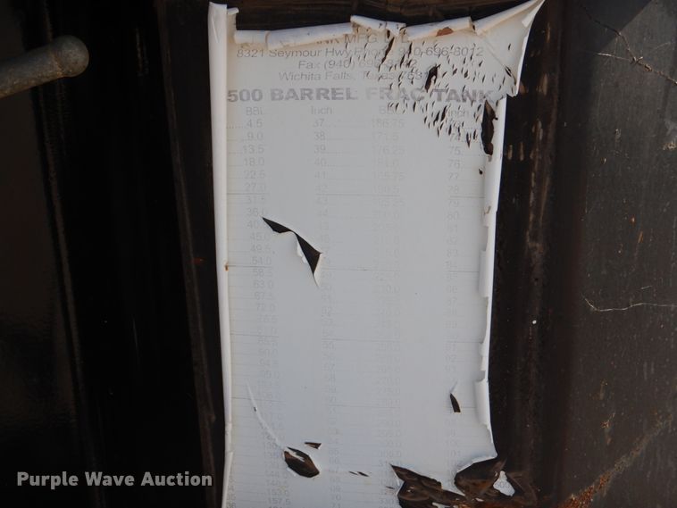 image for item DJ1759 2011 Wichita 500BBL flowback gas buster frac tank trailer