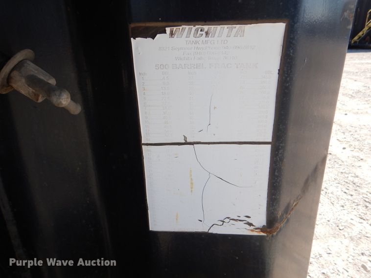 image for item DJ1764 2011 Wichita 500BBL flowback gas buster frac tank trailer