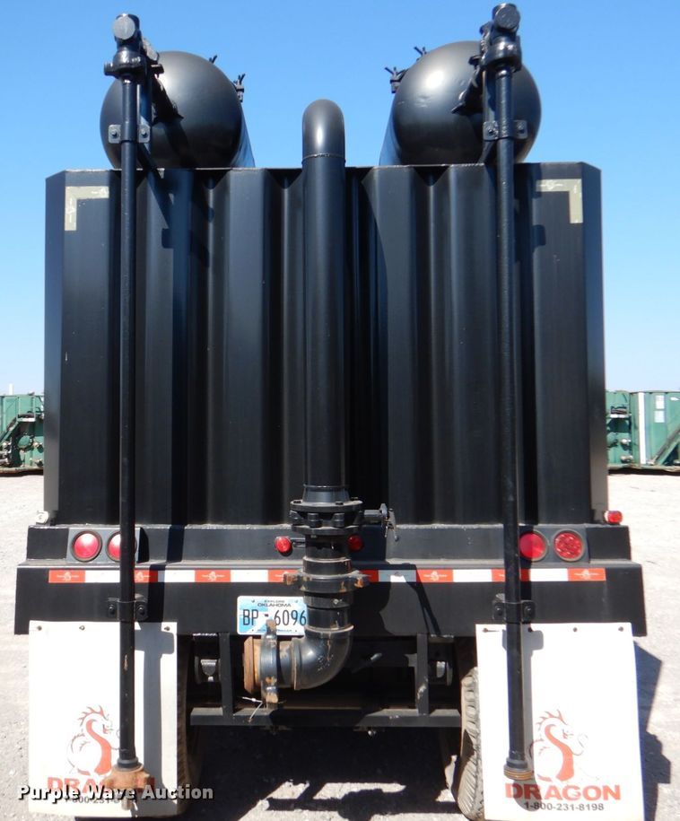 image for item DJ1766 2018 Dragon 500BBL flowback gas buster frac tank trailer