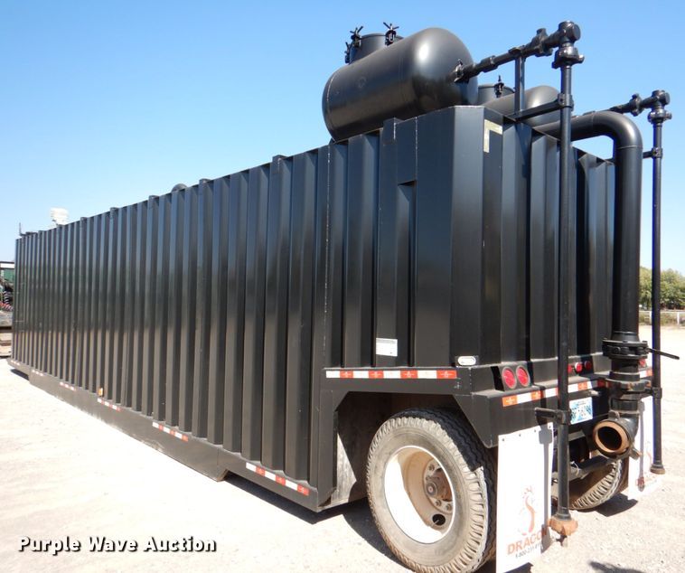 image for item DJ1766 2018 Dragon 500BBL flowback gas buster frac tank trailer