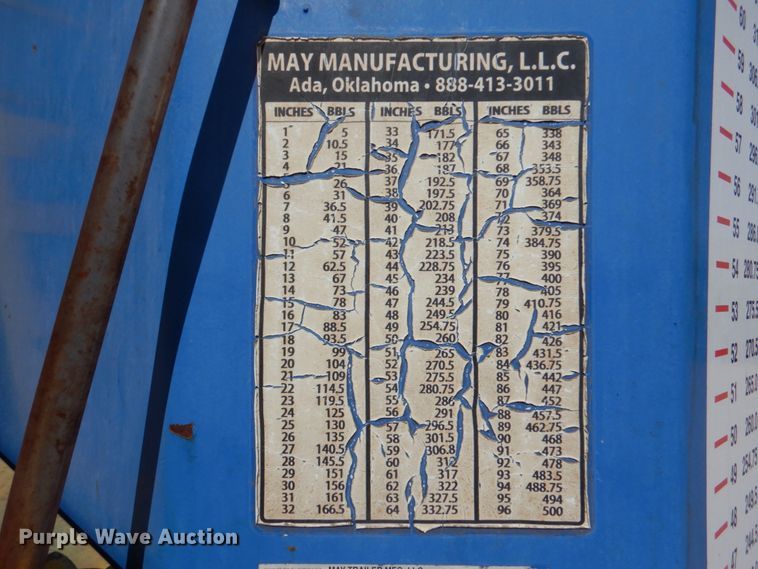 image for item DJ1782 2008 May 500BBL frac tank trailer