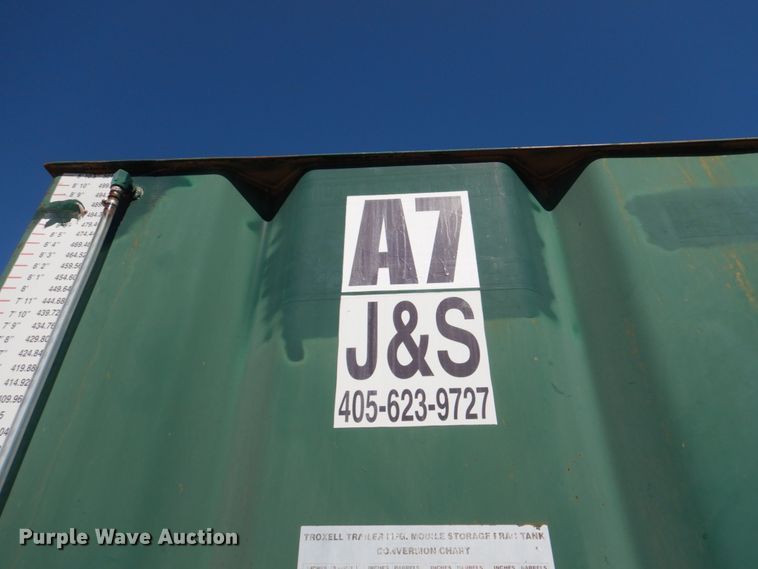 image for item DJ1788 2007 Troxell 500BBL frac tank trailer