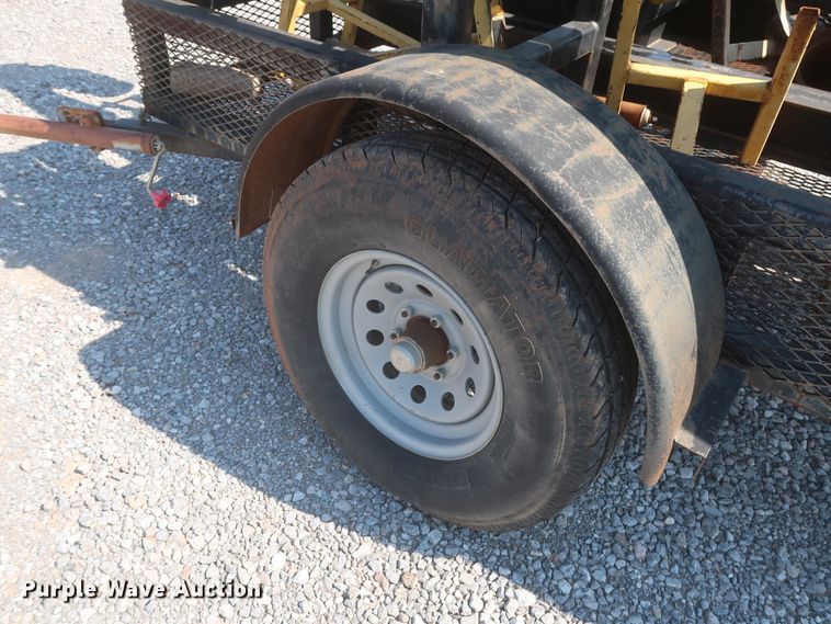 image for item DJ1805 2014 shop built flare trailer