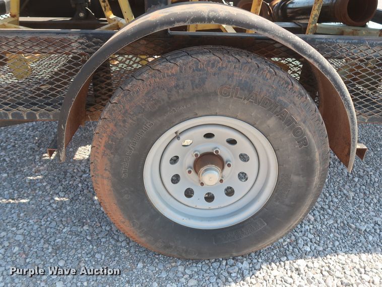 image for item DJ1805 2014 shop built flare trailer