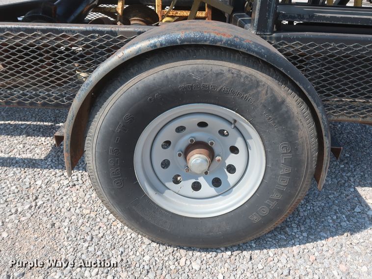 image for item DJ1805 2014 shop built flare trailer