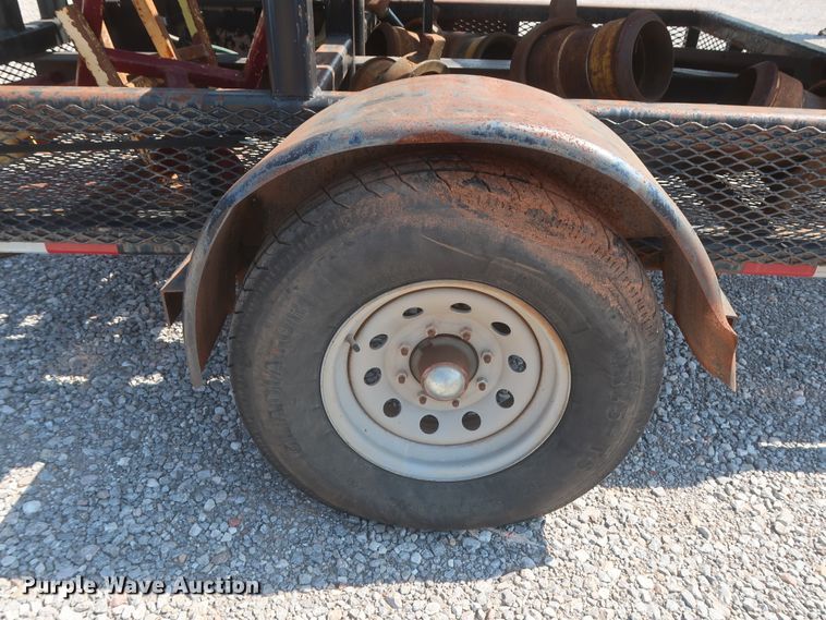 image for item DJ1808 2013 shop built flare trailer