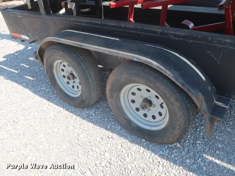 image for item DJ1809 2013 shop built flare trailer