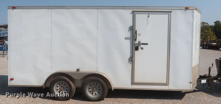 image for item DJ1814 2014 Covered Wagon CW7X116TA2 enclosed cargo trailer