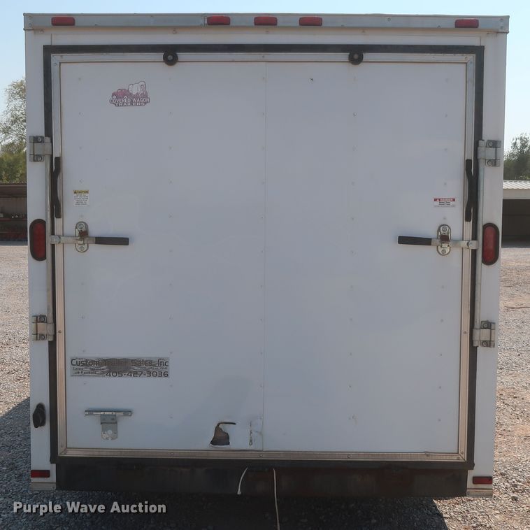 image for item DJ1814 2014 Covered Wagon CW7X116TA2 enclosed cargo trailer