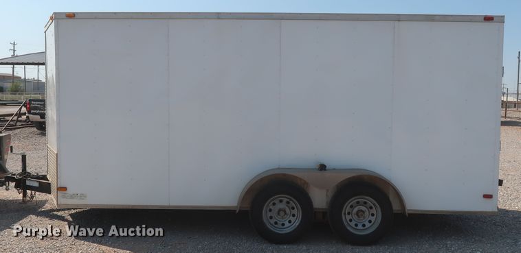 image for item DJ1814 2014 Covered Wagon CW7X116TA2 enclosed cargo trailer