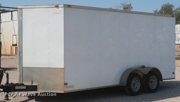 image for item DJ1814 2014 Covered Wagon CW7X116TA2 enclosed cargo trailer