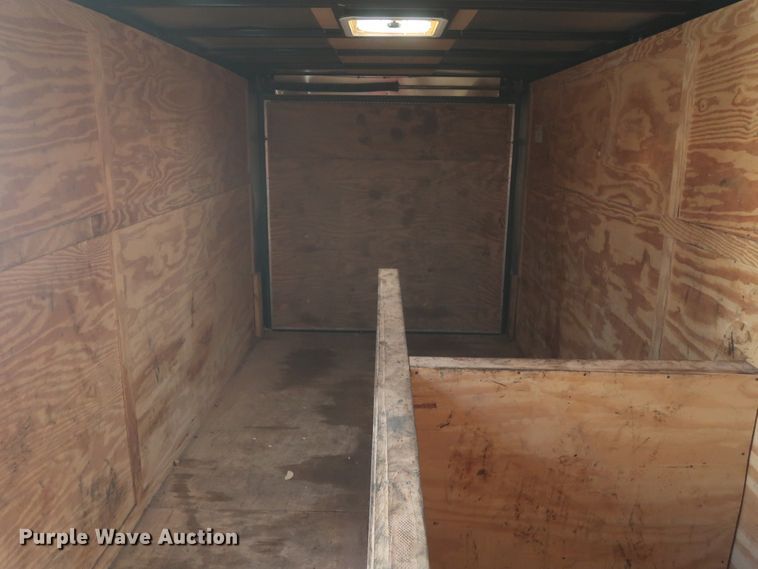 image for item DJ1814 2014 Covered Wagon CW7X116TA2 enclosed cargo trailer