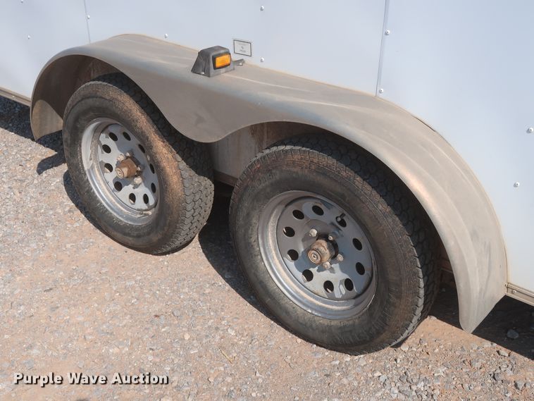 image for item DJ1814 2014 Covered Wagon CW7X116TA2 enclosed cargo trailer