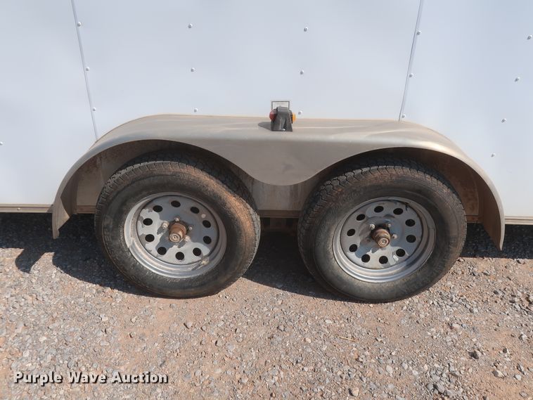 image for item DJ1814 2014 Covered Wagon CW7X116TA2 enclosed cargo trailer