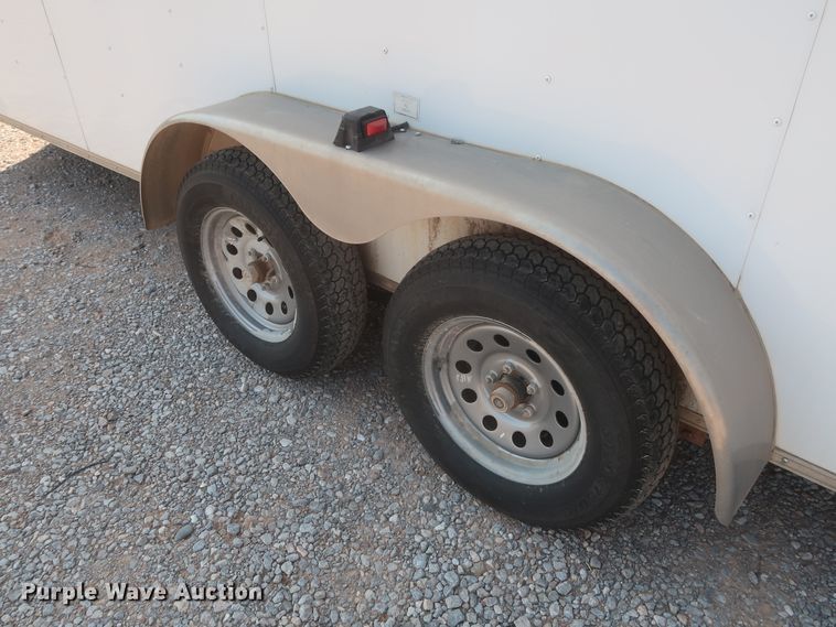 image for item DJ1814 2014 Covered Wagon CW7X116TA2 enclosed cargo trailer