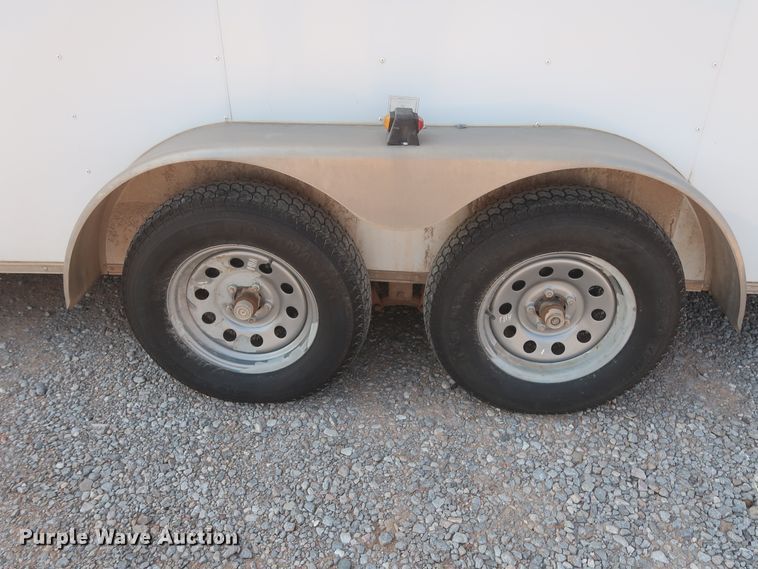 image for item DJ1814 2014 Covered Wagon CW7X116TA2 enclosed cargo trailer