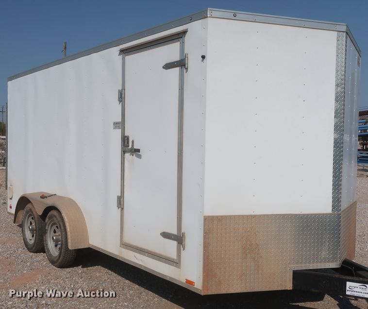 image for item DJ1815 2015 Forest River TXVHW716TA2 enclosed cargo trailer