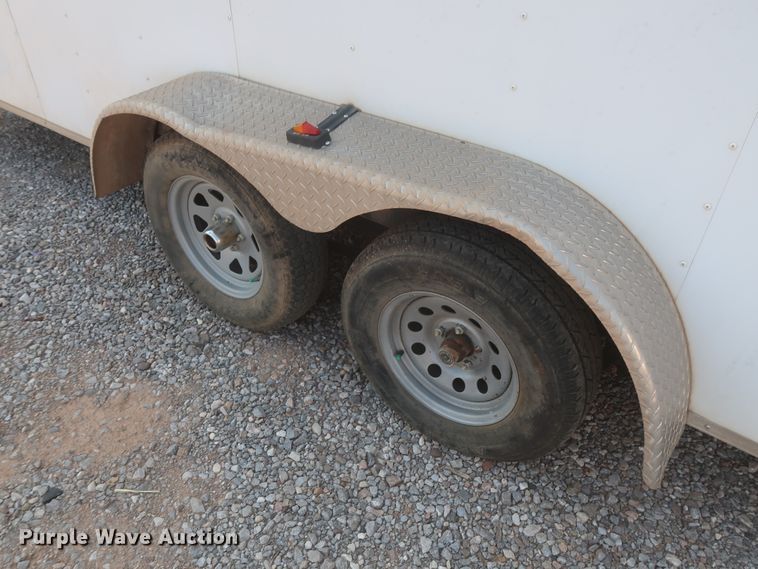 image for item DJ1815 2015 Forest River TXVHW716TA2 enclosed cargo trailer