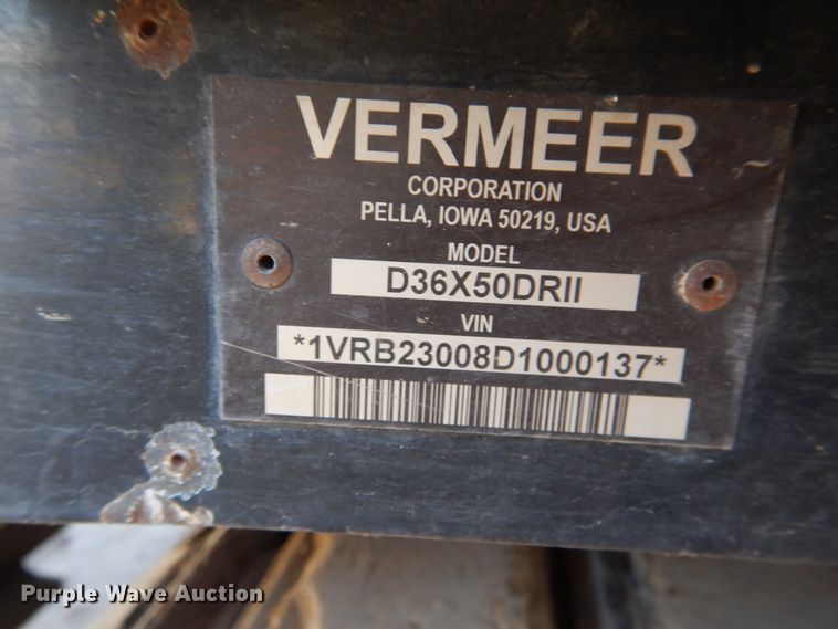 image for item DJ4782 2013 Vermeer 36X50DR  Series II directional boring unit