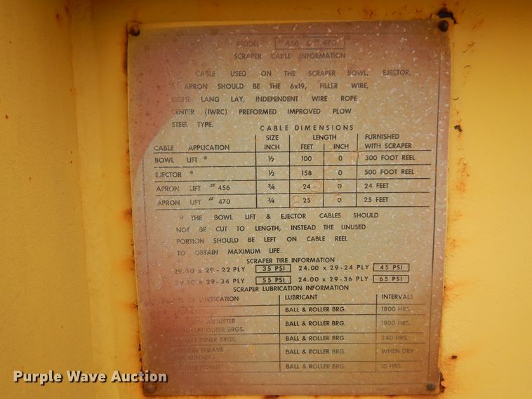 image for item DJ6620 Caterpillar DW20/456  conventional scraper